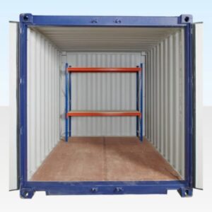Adjustable, Heavy Duty Two Tier Racking For Rear Of Container